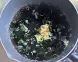 卵とわかめのスープ作り方3写真