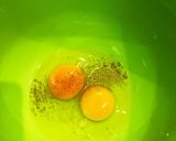 てきとうな卵焼き(お弁当編)作り方1写真