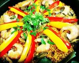 簡単‼フライパンひとつ紫にんじんパエリヤ作り方15写真
