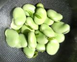 空豆のオイル蒸し作り方1写真