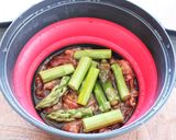 レンジで！じゃがいもとアスパラの牛肉炒め作り方4写真