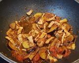 茄子と豚肉のトマトソースパスタ作り方9写真