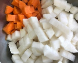 大根とにんじんのわさび醤油漬け作り方3写真