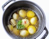 バケットと【新にんにくのアヒージョ】作り方4写真