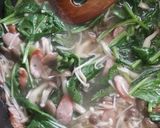 簡単♪きのことほうれん草のスープパスタ♡作り方9写真