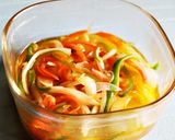 野菜のソテーと海老のマリネで前菜仕立て作り方4写真