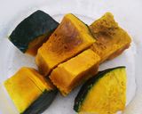餃子の皮でかぼちゃの包み焼き作り方1写真