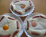 ソーセージエッグの米粉パンケーキ作り方7写真