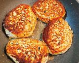 きのこあんかけ♡ひじき入り豆腐ハンバーグ作り方8写真