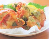 鶏もも肉とレモン+青じそで塩から揚げ作り方4写真