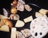 卵不要★焼き肉団子とチーズの具沢山スープ作り方4写真