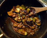 ◈ナスとひき肉のカレ－卵とじ炒め◈作り方5写真