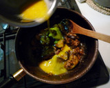 ◈ナスとひき肉のカレ－卵とじ炒め◈作り方6写真