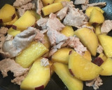 さつまいもと豚肉の甘辛炒め煮作り方5写真