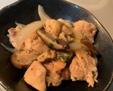 鶏と椎茸のガーリックバター炒め作り方5写真