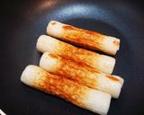 簡単酒肴☆ピリ辛タレのチーズinちくわ作り方3写真