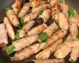 野菜の豚バラ巻き　ポン酢がけ作り方3写真