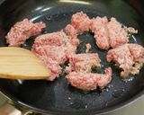 ～豚ひき肉～汁なし担々麺風油そば作り方2写真