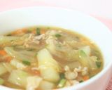 野菜たっぷりとろとろスープ＋アレンジ料理作り方3写真