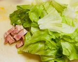 レタスと卵の炒めもの作り方1写真