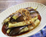 レンジで簡単！蒸しなすのねぎ醤油だれ作り方6写真