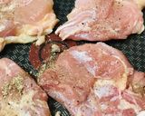 鶏もも肉●トマトソースの一口ステーキ作り方1写真