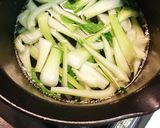 チンゲン菜塩昆布サラダ作り方1写真