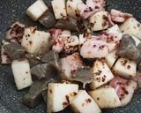 こんにゃく・挽肉入り豚バラ大根作り方11写真