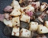 こんにゃく・挽肉入り豚バラ大根作り方12写真