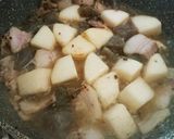 こんにゃく・挽肉入り豚バラ大根作り方13写真