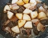 こんにゃく・挽肉入り豚バラ大根作り方15写真