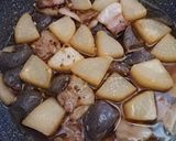 こんにゃく・挽肉入り豚バラ大根作り方20写真