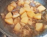 こんにゃく・挽肉入り豚バラ大根作り方21写真