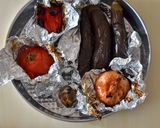 トルコの家庭料理☆丸ごと焼き野菜のサラダ作り方3写真