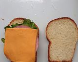 フライパンハムチーズホットサンド作り方2写真