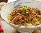 ～豚ひき肉～汁なし担々麺風油そば作り方7写真