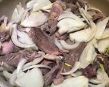 豚ハツの赤ワインダレ炒め煮☆無添加作り方4写真