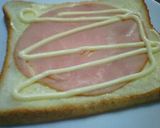 簡単朝ごはん！ハムトースト作り方1写真