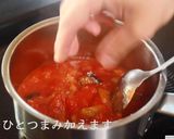サバ缶で作る！トマト煮込み（チーズ）作り方7写真