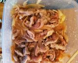 男飯☆レンジで簡単『豚コマ生姜焼丼』作り方3写真