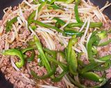 節約＆簡単☆合挽肉ともやしの青椒肉絲風作り方4写真