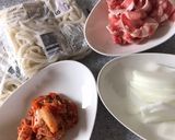 豚キムチのっけ☆冷やしうどん作り方1写真