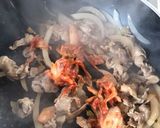豚キムチのっけ☆冷やしうどん作り方4写真