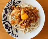 豚キムチのっけ☆冷やしうどん作り方6写真