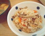味付けはめんつゆのみ！かんたん舞茸ご飯。作り方10写真
