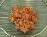 簡単♬桃のケーキ作り方4写真