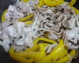 豚バラとパプリカの生姜焼き♪作り方5写真