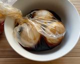 m麺つゆだけ！手抜きの絶品煮卵(丼)作り方4写真