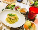 ジェノベーゼ・バジルパスタ・ナッツ使用作り方6写真