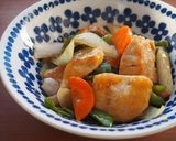 メカジキと野菜の甘酢炒め♪レンチンで時短作り方7写真